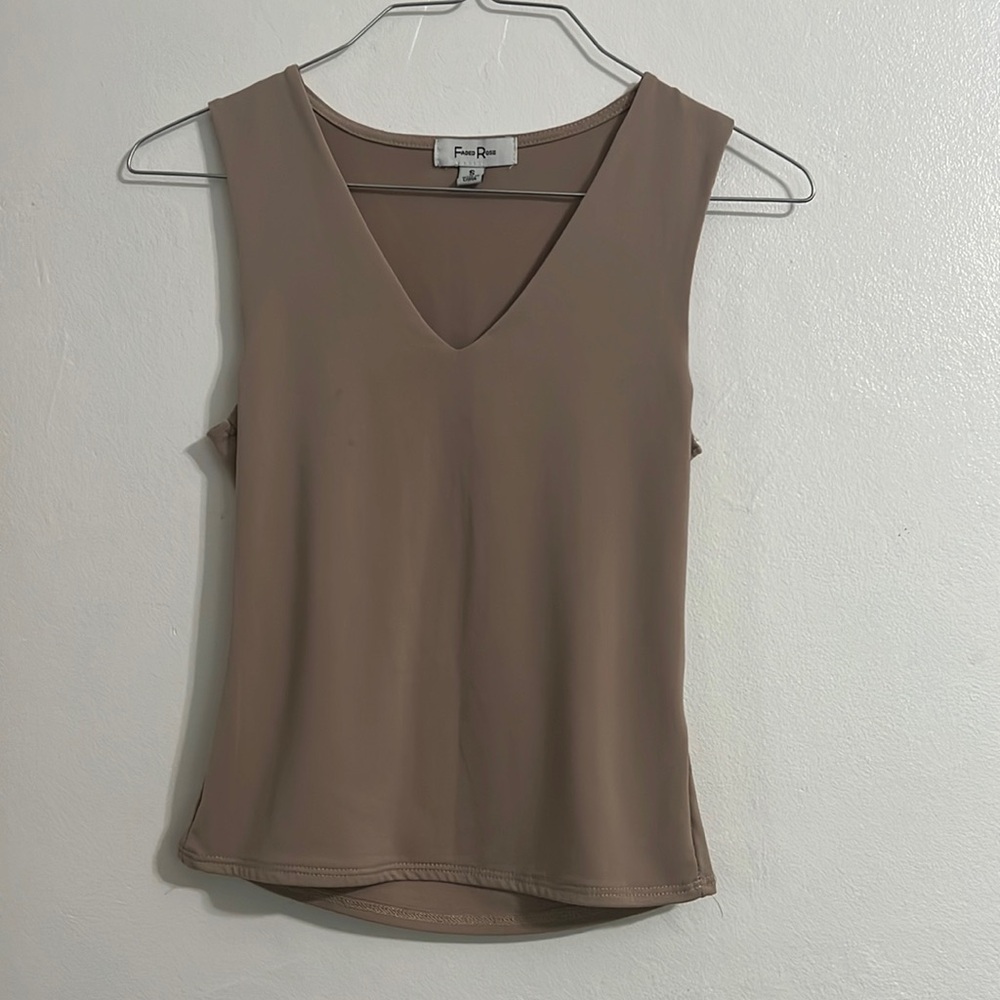 Beige crop top